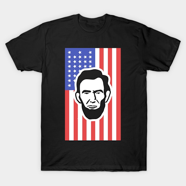 Lincoln - American Civil War North Union Flag T-Shirt by MeatMan